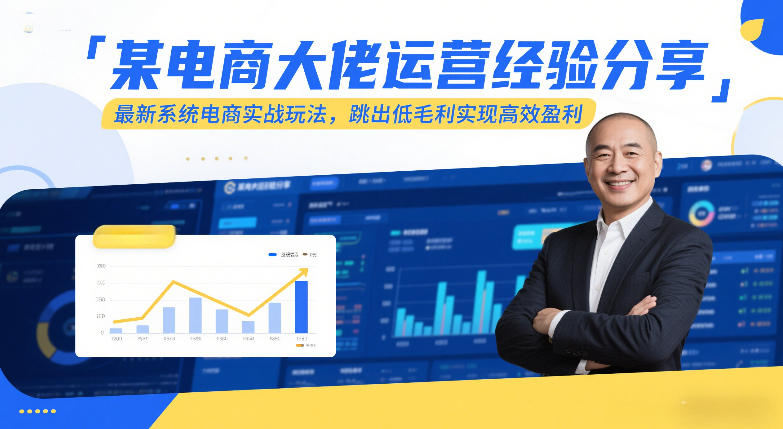 某电商大佬运营经验分享，最新系统电商实战玩法，跳出低毛利实现高效盈利(更新)-weichuangqy