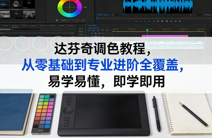 达芬奇调色教程，从零基础到专业进阶全覆盖，易学易懂，即学即用-weichuangqy