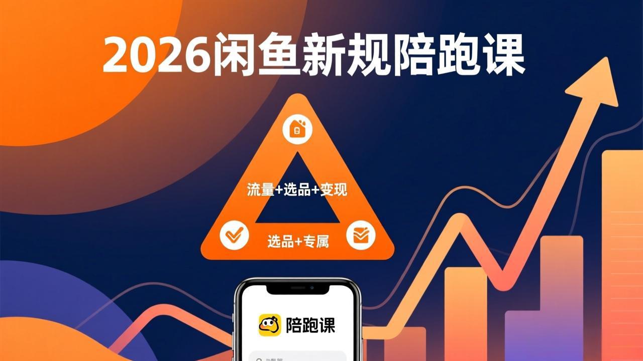 2026闲鱼高阶陪跑课全新上线，带你吃透新规玩转选品流量，从零搭建稳定变现盈利体系-weichuangqy