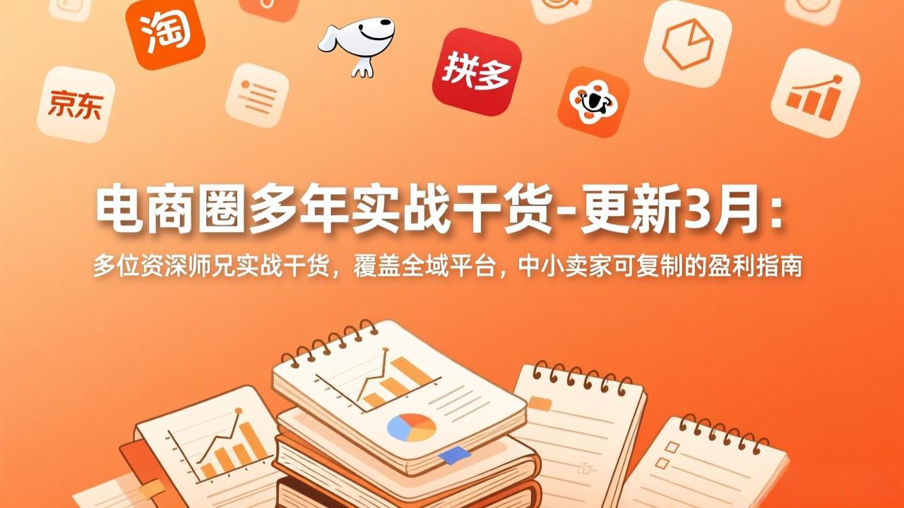 电商圈多年实战干货-更新3月：多位资深师兄实战干货，覆盖全域平台，中小卖家可复制的盈利指南-weichuangqy