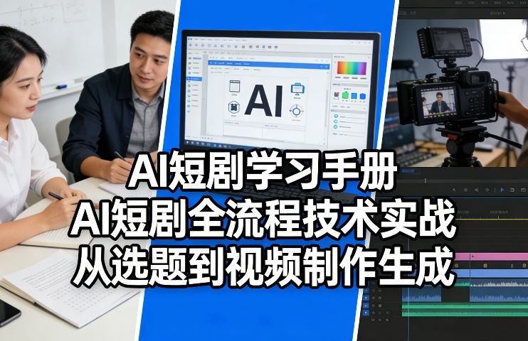 AI短剧学习手册，AI短剧全流程技术实战，从选题到视频制作生成-weichuangqy