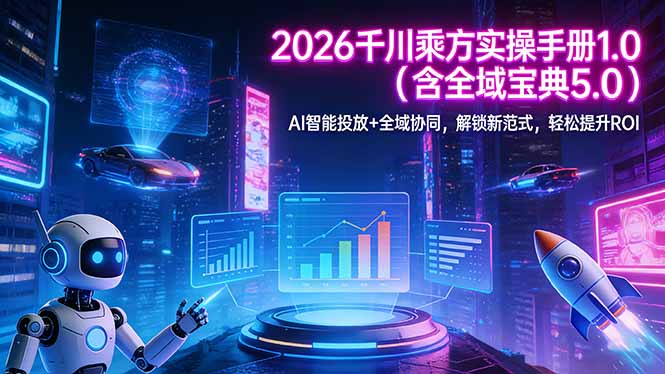 2026 千川乘方实操手册 1.0(含全域宝典 5.0-weichuangqy