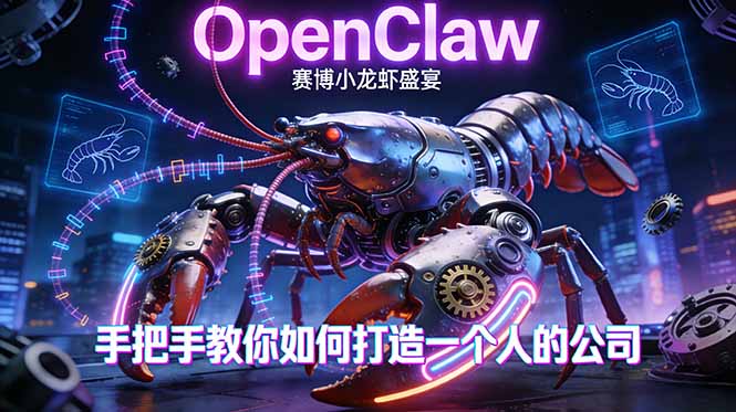 OpenClaw，小龙虾-从产品到爆款的成长之路，手把手教你如何打造一个人的公司-weichuangqy