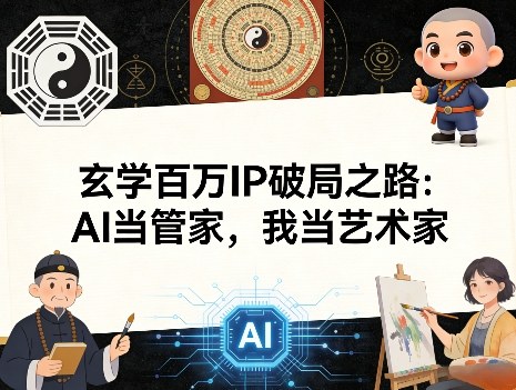 玄学百万IP破局之路：AI当管家，我当艺术家-weichuangqy