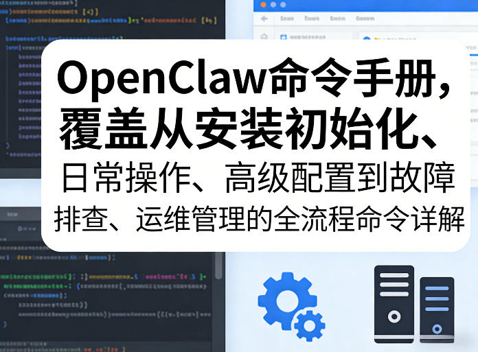 OpenClaw命令手册，覆盖从安装初始化、日常操作、高级配置到故障排查、运维管理的全流程命令详解-weichuangqy