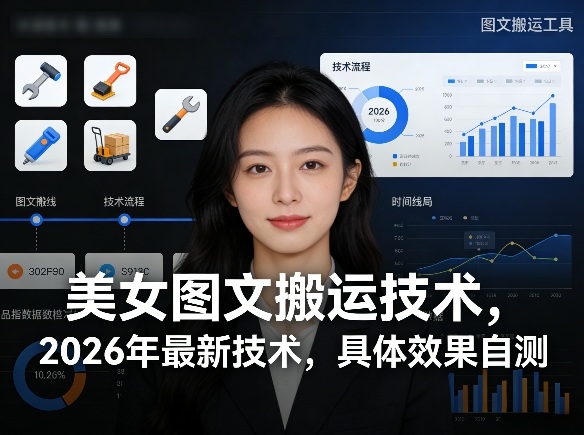 美女图文搬运技术，2026年最新技术，具体效果自测-weichuangqy