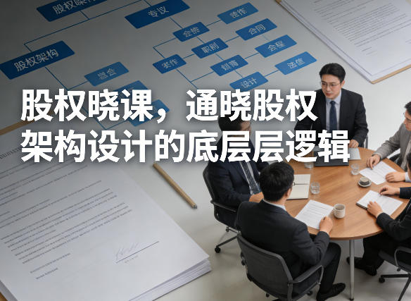 股权晓课，通晓股权架构设计的底层逻辑-weichuangqy