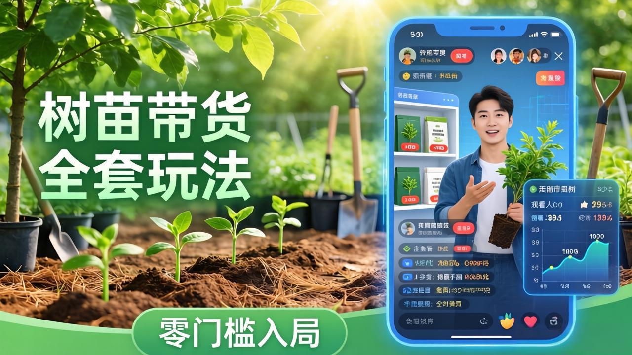 视频号AI树苗带货全套玩法：零门槛入局，掌握豆包、千问等AI工具制作树苗视频的全套流程-weichuangqy
