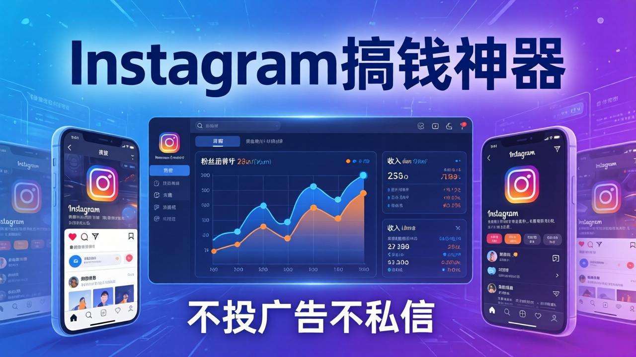 Instagram搞钱神器：月涨6万粉+月入5万刀，不投广告不私信，靠算法+低价产品-weichuangqy