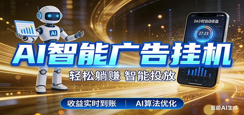 智能广告挂机新时代，利用碎片化时间实现稳定被动收益，AI帮你持续盈利-weichuangqy