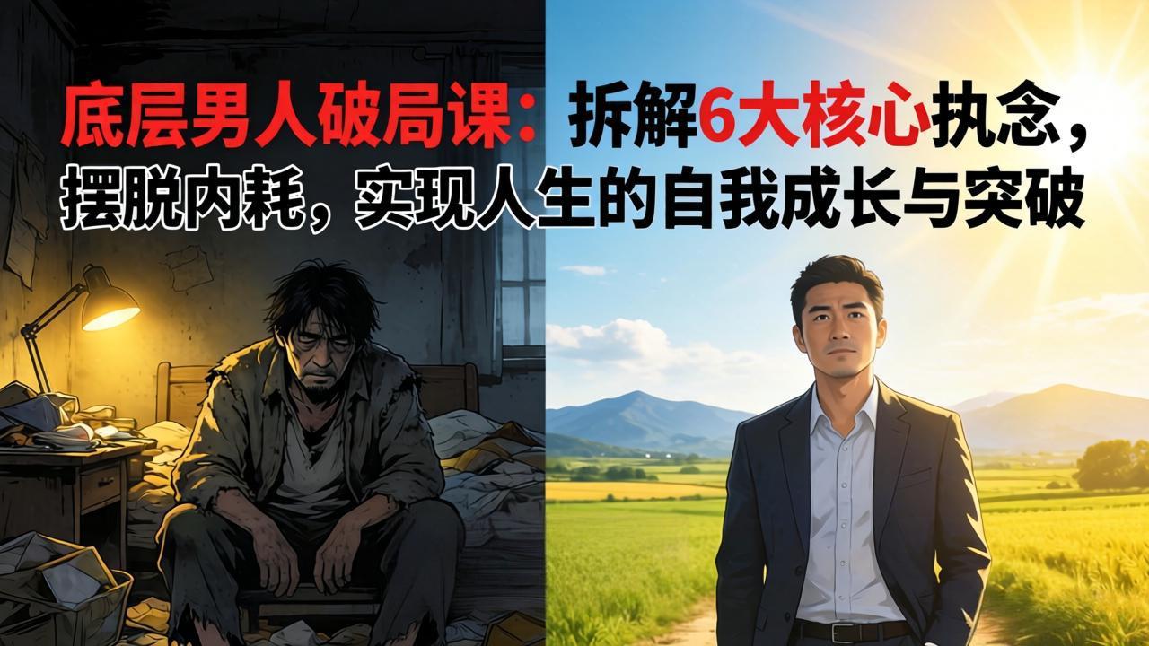 付费文章：底层男人破局课：拆解 6 大核心执念，摆脱内耗，实现人生的自我成长与突破-weichuangqy