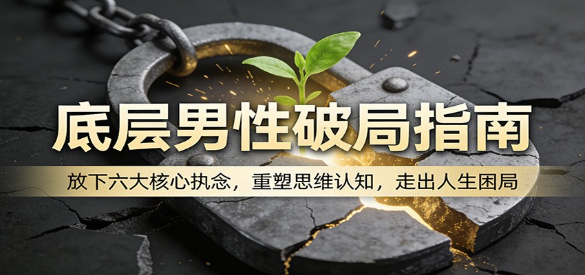 底层男性破局指南：放下六大核心执念，重塑思维认知，走出人生困局-weichuangqy