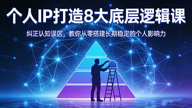 付费文章：个人IP打造8大底层逻辑课：纠正认知误区，教你从零搭建长期稳定的个人影响力-weichuangqy