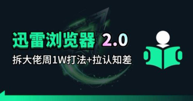 迅雷浏览器项目2.0_拆个大佬周1W的打法-weichuangqy