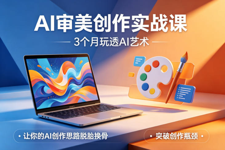 AI审美创作实战课，3个月玩透AI艺术，让你的AI创作思路脱胎换骨，突破创作瓶颈-weichuangqy