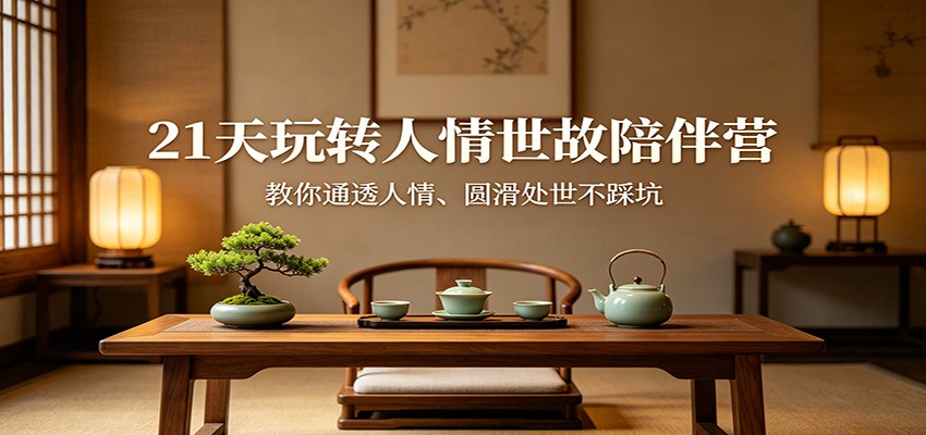21天玩转人情世故陪伴营：教你通透人情、圆滑处世不踩坑-weichuangqy
