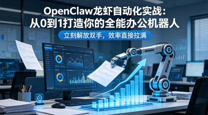 OpenClaw龙虾自动化实战：从0到1打造你的全能办公机器人，立刻解放双手，效率直接拉满-weichuangqy
