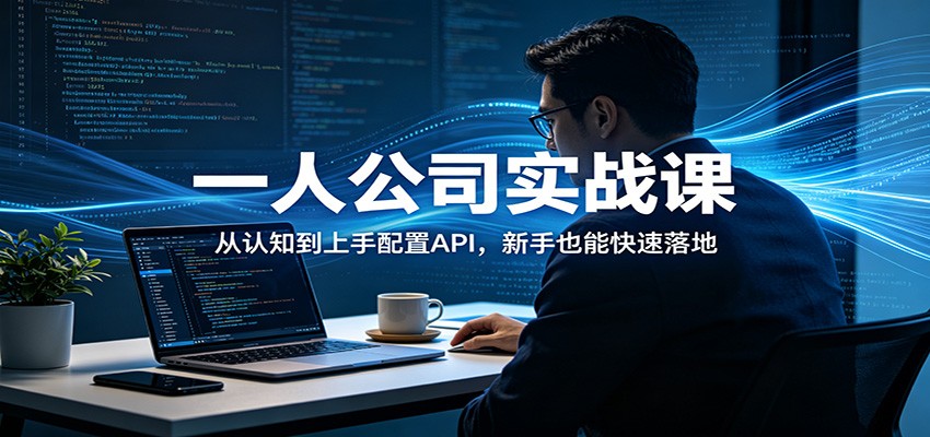 一人公司实战课：从认知到上手配置API，新手也能快速落地-weichuangqy