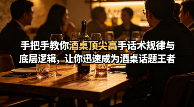 付费文章：手把手教你酒桌顶尖高手话术规律与底层逻辑，让你迅速成为酒桌话题王者(二十年全网独家经验分享)-weichuangqy