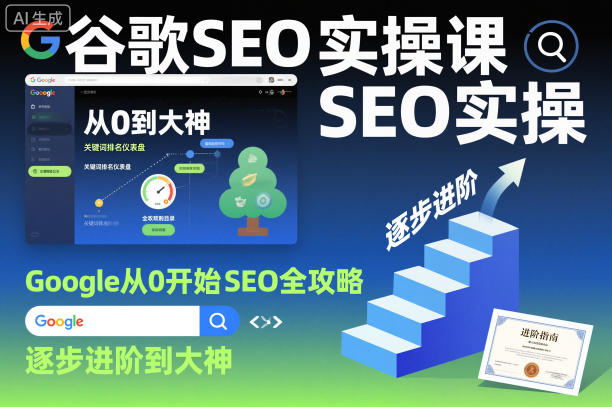 谷歌SEO实操课，Google从0开始SEO全攻略，逐步进阶到大神(更新26年)-weichuangqy