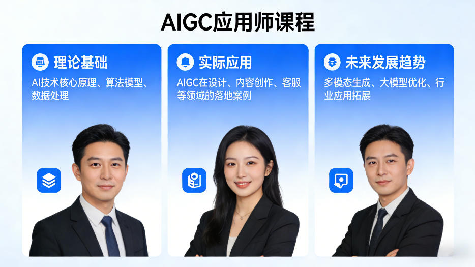 AIGC应用师课程，覆盖了AI技术的理论基础、实际应用、以及未来发展趋势(更新)-weichuangqy