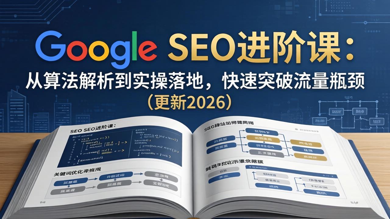 Google SEO进阶课：从算法解析到实操落地，快速突破流量瓶颈(更新2026-weichuangqy