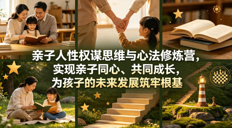 亲子人性权谋思维与心法修炼营，实现亲子同心、共同成长，为孩子的未来发展筑牢根基【音频】-weichuangqy