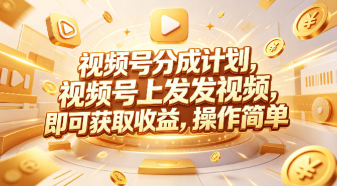 视频号分成计划，599元众筹的Red团队课程，视频号上发发视频，即可获取收益，操作简单-weichuangqy