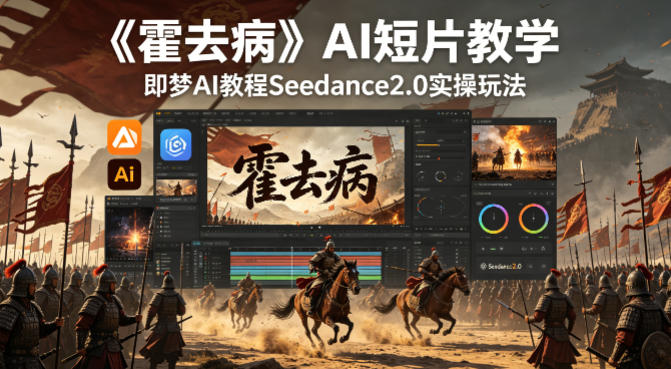 《霍去病》AI短片教学，即梦AI教程Seedance2.0实操玩法-weichuangqy
