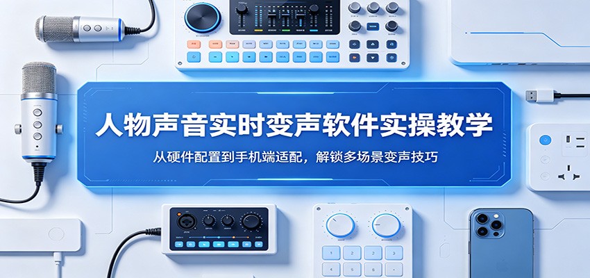人物声音实时变声软件实操教学：从硬件配置到手机端适配，解锁多场景变声技巧-weichuangqy