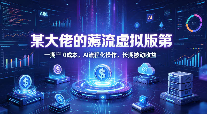 某大佬的薅流虚拟版第一期丨0成本，AI流程化操作，长期被动收益-weichuangqy