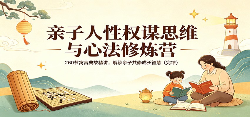 亲子人性权谋思维与心法修炼营：260节寓言典故精讲，解锁亲子共修成长智慧(完结)-weichuangqy