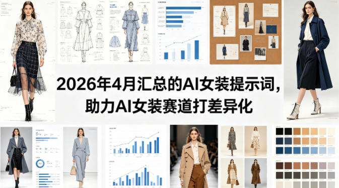 2026年4月汇总的AI女装提示词，助力AI女装赛道打差异化-weichuangqy