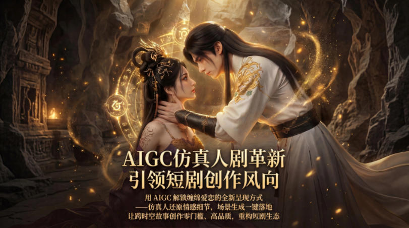 AIGC仿真人《合欢宗》短剧教学，用AIGC解锁缠绵爱恋的全新呈现方式，让跨时空故事创作零门槛、高品质，重构短剧生态-weichuangqy