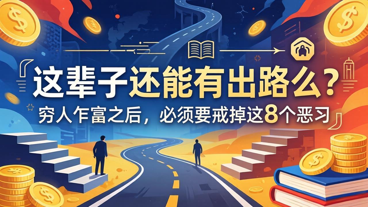 关于人生两篇付费文章【这辈子还能有出路么？】【穷人乍富之后，必须要戒掉这8个恶习】-weichuangqy