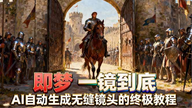 即梦AI一镜到底终极教程，智能补帧+运镜技巧，AI自动生成无缝丝滑长镜头高效出片-weichuangqy