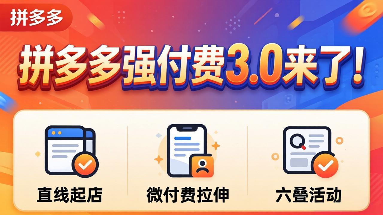 拼多多强付费3.0来了(更新4月-weichuangqy