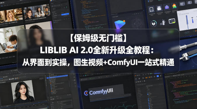 【保姆级无门槛】LIBLIB AI 2.0全新升级全教程：从界面到实操，图生视频+ComfyUI一站式精通-weichuangqy