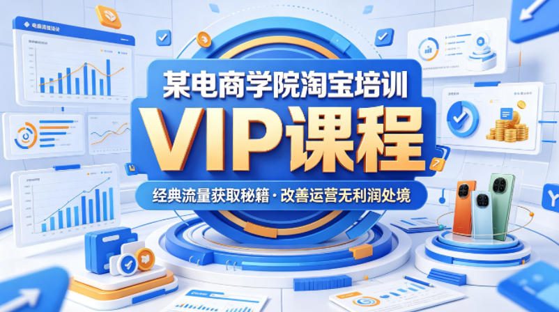 某电商学院淘宝培训VIP课程，各种经典有用的流量获取秘籍，改善运营产品没利润的处境(2026年5月)-weichuangqy