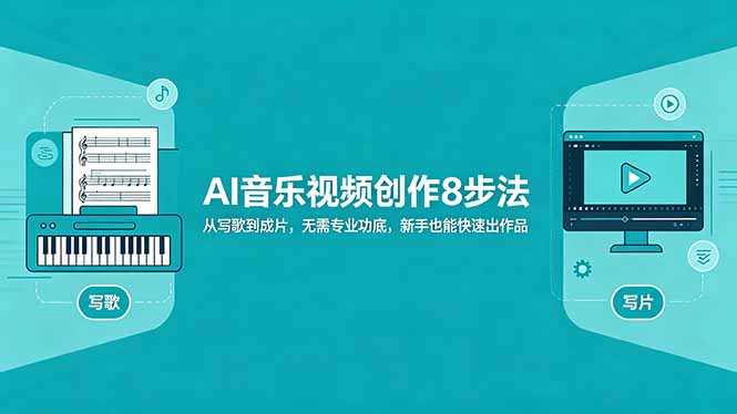 AI音乐视频创作8步法：从写歌到成片，无需专业功底，新手也能快速出作品-weichuangqy