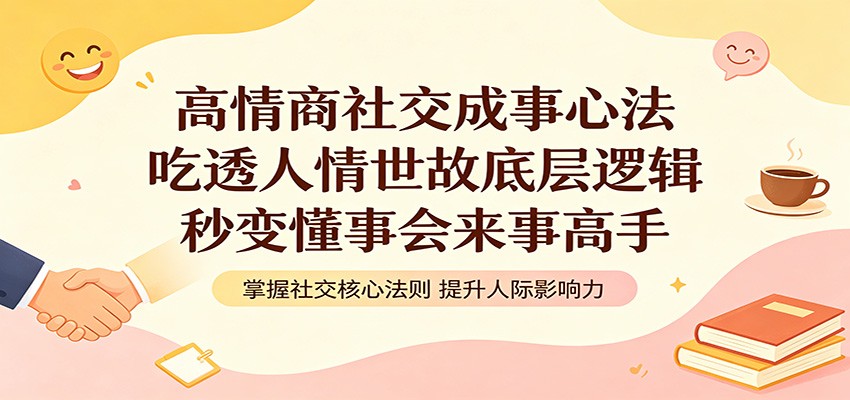高情商社交成事心法：吃透人情世故底层逻辑，秒变懂事会来事高手-weichuangqy
