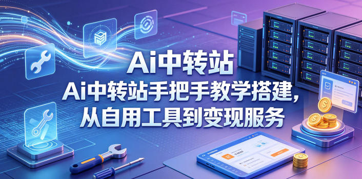 Ai中转站手把手教学搭建，从自用工具到变现服务-weichuangqy