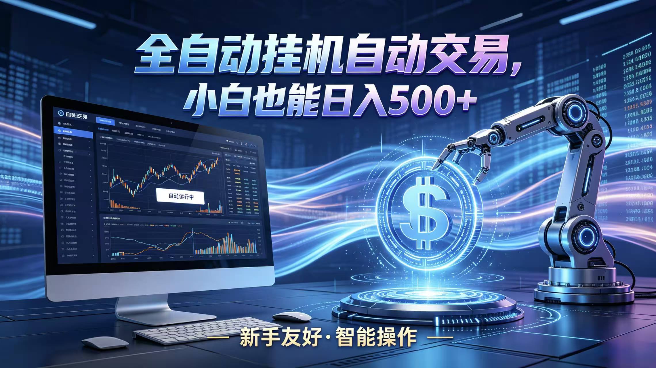 全新智能化交易助手，傻瓜式操作，小白也能快速上手，轻松实现日入500+-weichuangqy