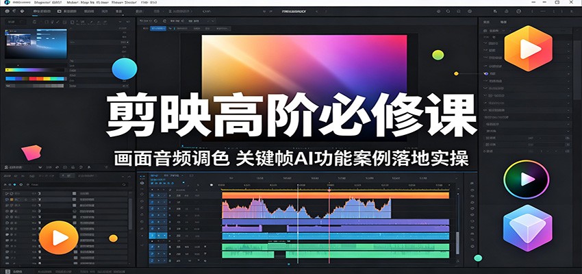 剪映高阶必修课：画面音频调色，关键帧AI功能案例落地实操-weichuangqy