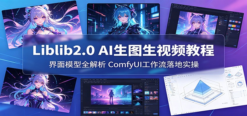 Liblib2.0 AI生图生视频教程：界面模型全解析，ComfyUI工作流落地实操-weichuangqy