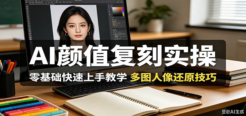 AI颜值复刻实操，零基础快速上手教学，多图人像还原技巧-weichuangqy