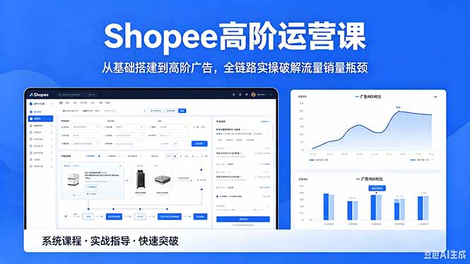 Shopee高阶运营课-2026年5月更新，从基础搭建到高阶广告，全链路实操破解流量销量瓶颈-weichuangqy