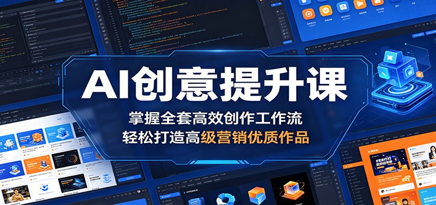 AI创意提升课：掌握全套高效创作工作流，轻松打造高级营销优质作品-weichuangqy
