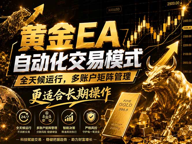 黄金EA量化：多窗口矩阵稳定运行，系统自动执行，收益空间持续放大-weichuangqy