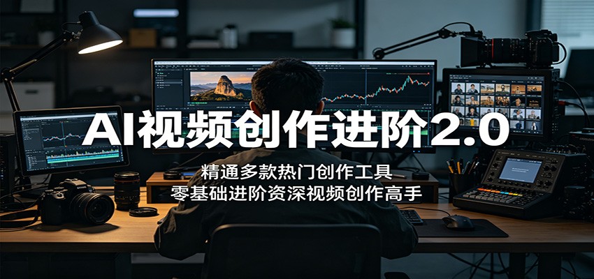 AI视频创作进阶2.0：精通多款热门创作工具，零基础进阶资深视频创作高手-weichuangqy